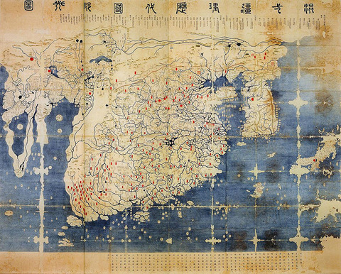 【地図】日本もアフリカも小さい！朝鮮半島は実際よりかなり大きい　朝鮮半島の古地図