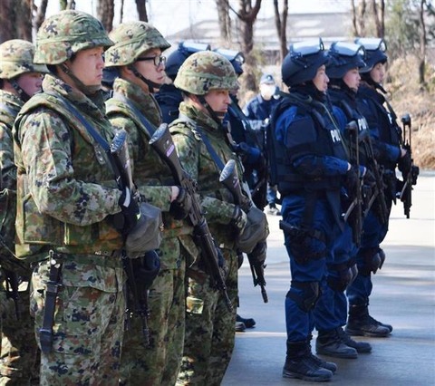 武装外国工作員を制圧せよ！陸自と茨城県警が治安出動共同訓練　治安出動命令