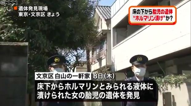 韓国人「衝撃！日本の民家でホルマリン漬けにされた胎児の遺体7体発見」