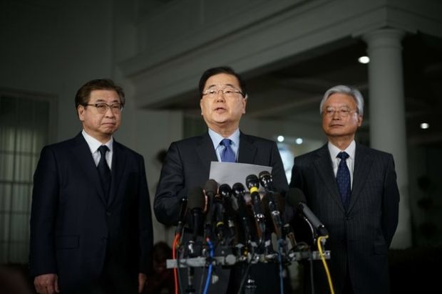 韓国人「トランプ、５月までに金正恩と会談する意向を示す」