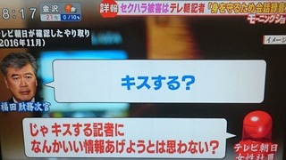 福田ハニートラップの証拠がテレビで公開されてしまう