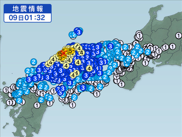 島根でM6.1震度5強の地震（海外の反応）