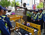 【韓国】日本領事館付近の徴用工像 釜山・東区が撤去指示