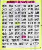 中国人「中国が使っている漢語の70％は日本語から来ている」