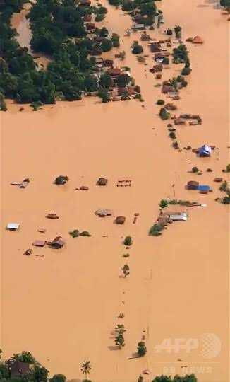 ラオスでSK建設が参加のダム決壊、数百人不明