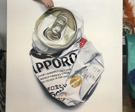 東京で飲んだビール缶をNYで描いてみた（海外の反応）