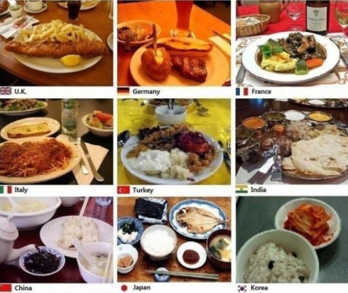 韓国人「海外のコミュニティーに上がっていた世界の様々な国の食卓」「どう見ても日本人の操作画像ｗｗｗ」