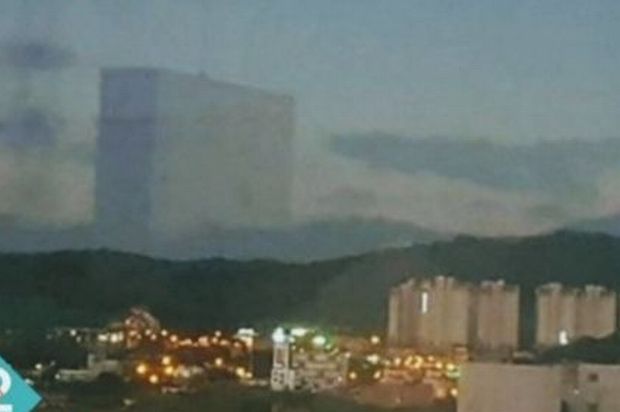 韓国人「韓国の空に突如現れた幽霊ビルの正体とは…」