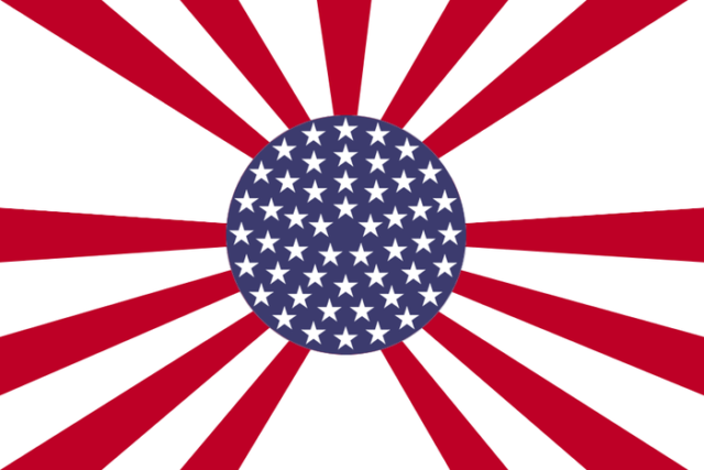 日本風のアメリカ国旗（海外の反応）