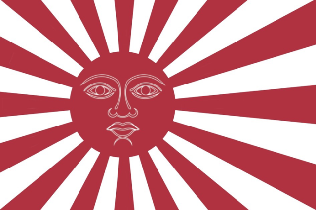 日本の旭日旗風のアルゼンチン国旗（海外の反応）