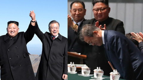 【南北首脳会談】 北朝鮮テレビ、文大統領「９０度お辞儀」報道…「しばらく語られるだろう」