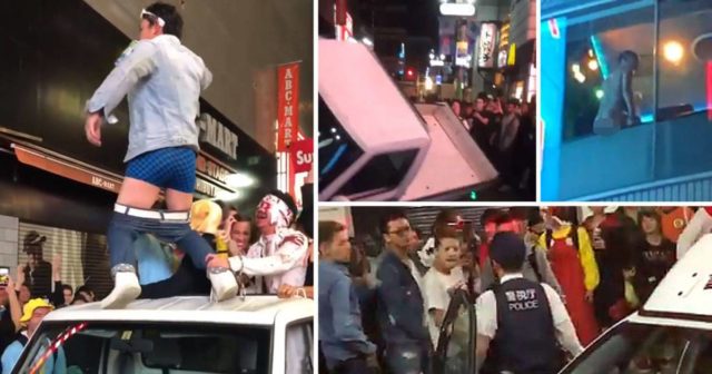 日本の「渋谷ハロウィン」で酔っ払って大騒ぎする若者や車をひっくり返す動画がヤバすぎる！【タイ人の反応】