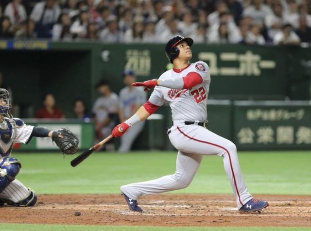 MLB選抜の新星が東京ドームでまた天井直撃打！（海外の反応）