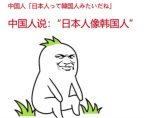 中国人「日本人って韓国人みたいだね」