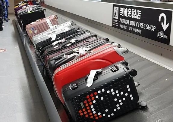 東京の成田空港では持ち手を上にしてスーツケースをきれいに並べてくれる（海外の反応）