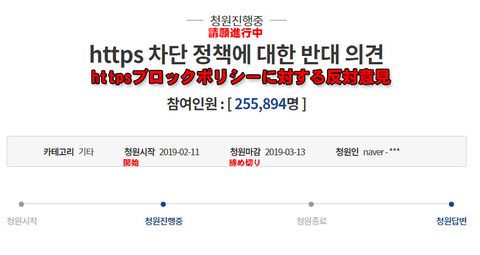 韓国政府のアダルトサイト遮断　請願署名が20万突破し早速大統領府が公式回答「検閲など無い」