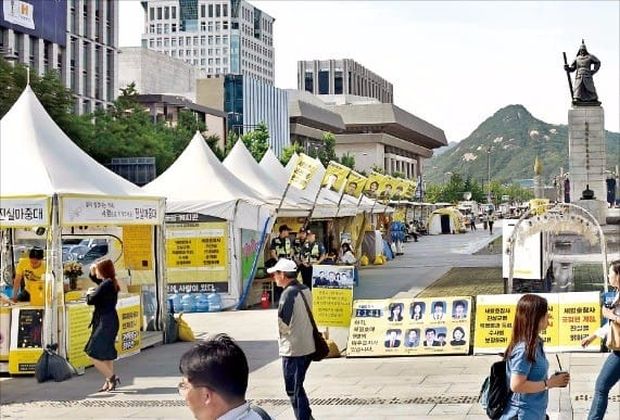 光化門広場のセウォル号のテントがついに撤去…と思いきや、記憶空間として再誕生＝韓国の反応