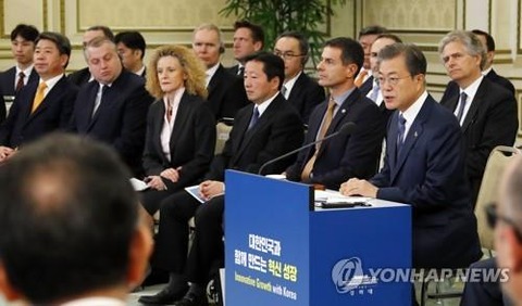 韓国の文大統領、日本企業など外資に投資を呼びかける「朝鮮半島の平和経済は世界で最も魅力的な市場になる」