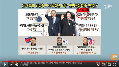 韓国メディアが文在寅大統領夫人の名前を「金正恩」と報じてしまう