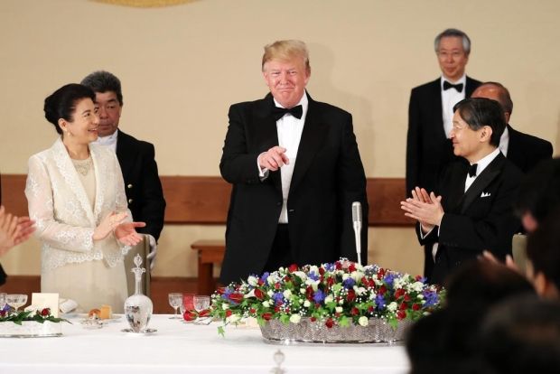 トランプ大統領「日米は宝物のような同盟」…宮中晩餐会で＝韓国の反応