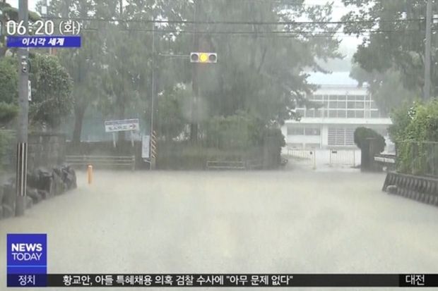 九州豪雨被害を見て大喜びする韓国人「空が対韓輸出規制に報復してくれている」