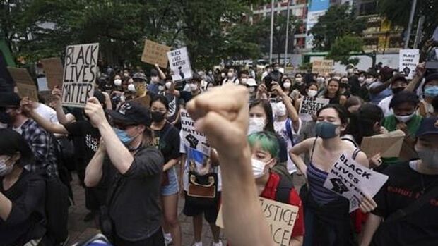 「黒人の命も大切」…日本の大阪で1000人抗議デモ＝韓国の反応