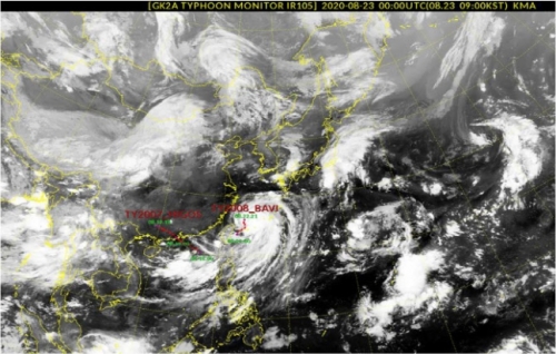 韓国人が覗き見してるチェコの天気予報アプリ「台風8号は中国上陸する」　韓国人「うおおおおおお！」
