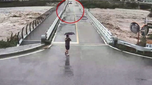 【動画】韓国人「台風9号、ちょっとの増水で橋が完全崩壊してしまう…中国の映像かと思った…」