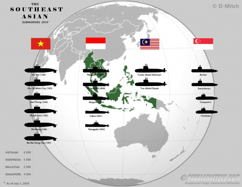 韓国人「アジアの潜水艦戦力の画像が地獄」