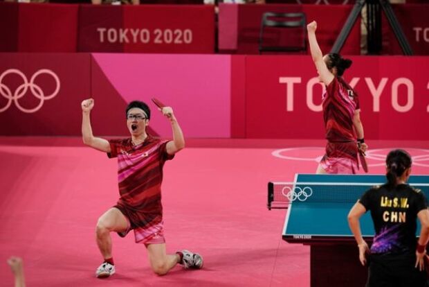 日本卓球、念願の叶った…最強の中国破り初の金メダル＝韓国の反応