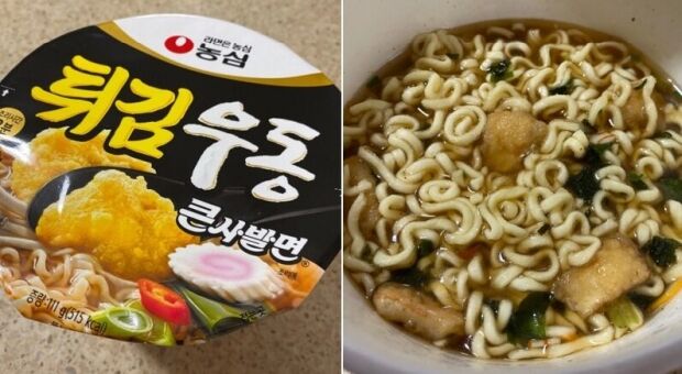 韓国人「日本の調味料やばい…天ぷらカップ麺の美味しい食べ方」
