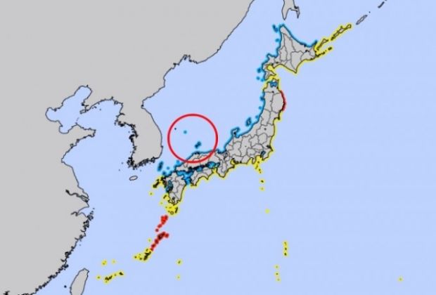 独島がなぜ日本の領土？…津波予報の地図に独島を入れた日本の気象庁＝韓国の反応