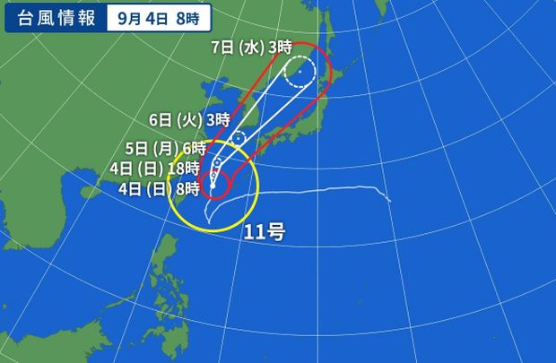 韓国人「まもなく韓国に上陸する台風ヒンナムノーの最大風速がこちらｗｗｗｗ」