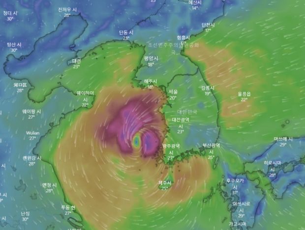 韓国人「来週、また韓国に歴代級の台風がやってくる」