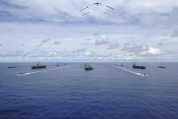 韓国人「米太平洋艦隊の威厳」