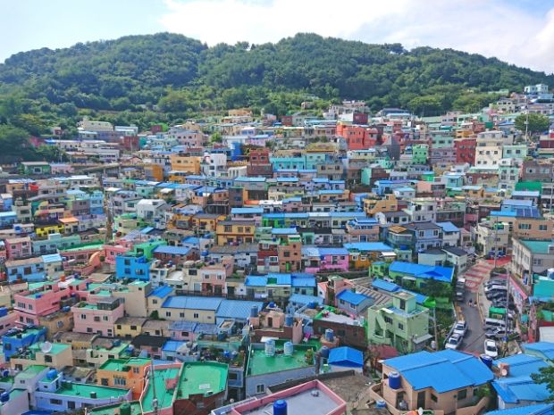 韓国人「空から見た釜山」