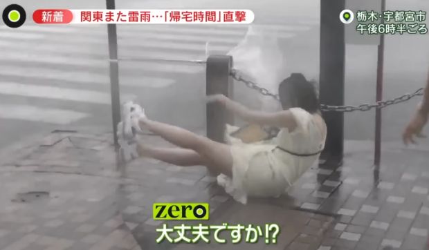 韓国人「台風被害に遭った寿司女」