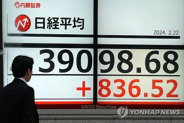 日本証券市場、歴代最高値34年ぶりに更新…「バブル経済」時代超えた＝韓国の反応