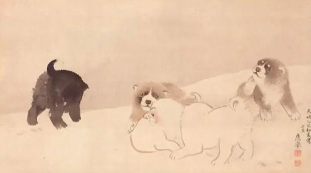 韓国人「江戸時代の日本人が描いた犬が可愛すぎる件」