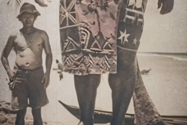 韓国人「1889年に撮影されたポリネシアの巨人族」